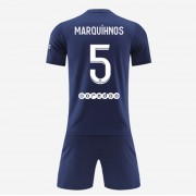 Paris Saint Germain PSG Barn Fotballdrakter 2022-23 Marcos Marquinhos 5 Hjemmedrakt..